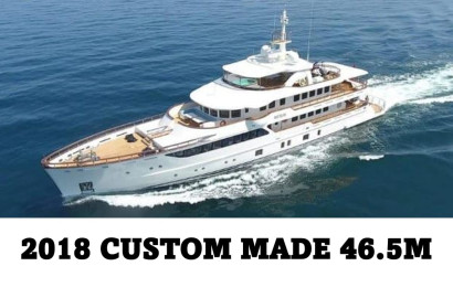 2018 Custom 46.5m yacht, 5 cabins, €18M, Bodrum location.
